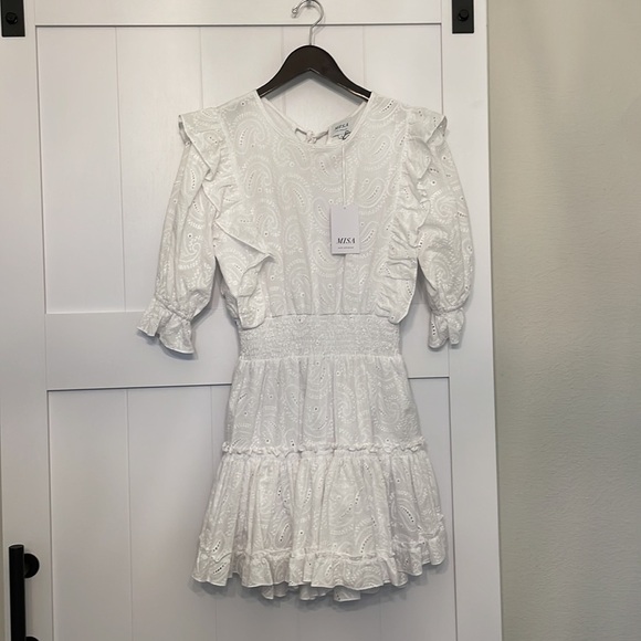 NWT Misa Los Angeles Doutzen dress in white - Picture 7 of 10